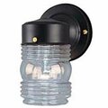 Brilliantbulb Black One Light Exterior Jelly Jar Light - Black BR3004103